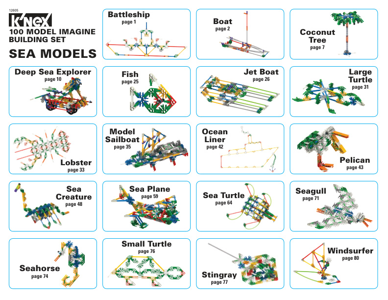 100 Model Imagine Alt Sea Models 12605 instruction manual
