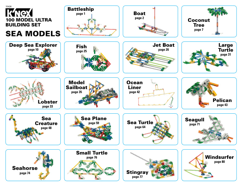 100 Model Ultra Set Costco Canada Alt Sea Models 15426 instruction manual