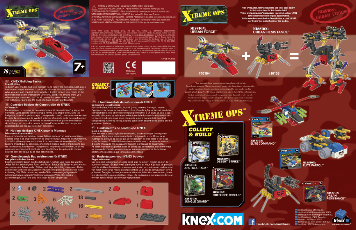 Xtreme Ops Urban Force 10104 instruction manual