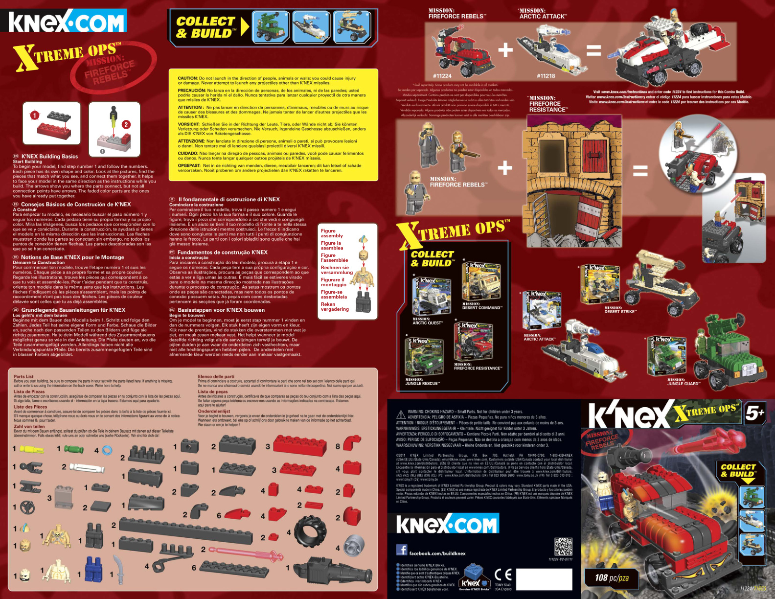 Xtreme Ops Fireforce Rebels 11224 instruction manual