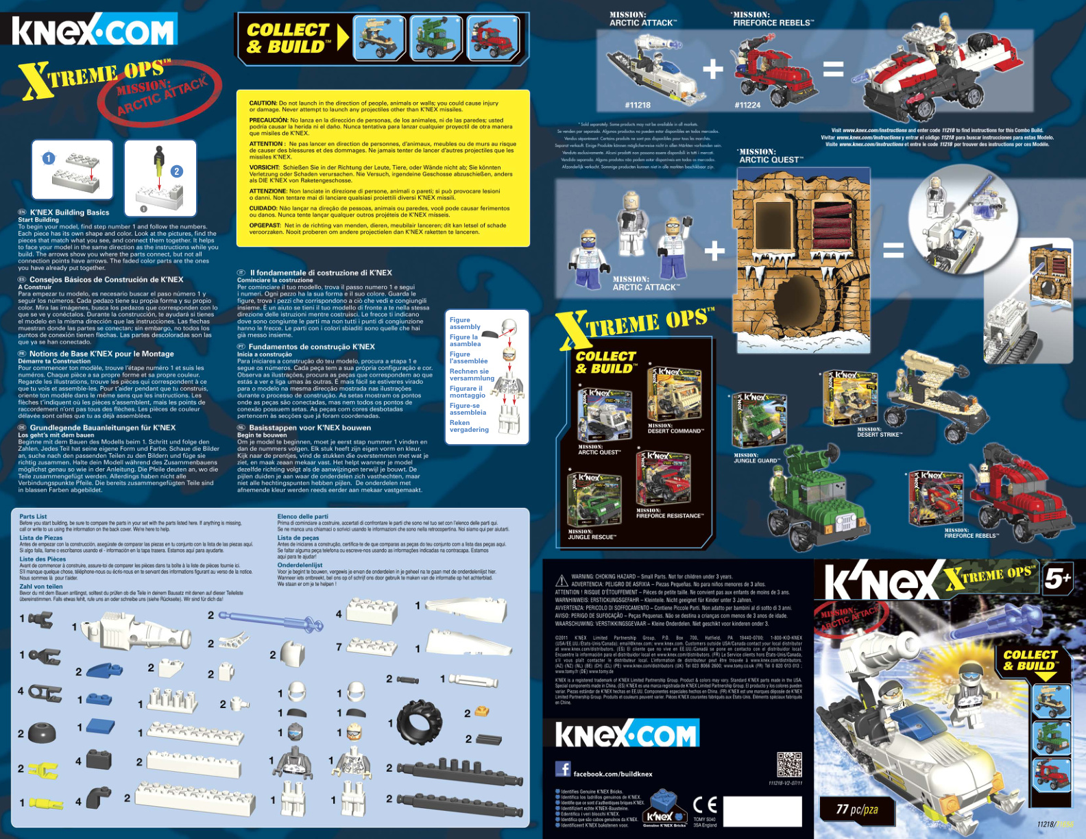 Xtreme Ops Arctic Attack 11218 instruction manual
