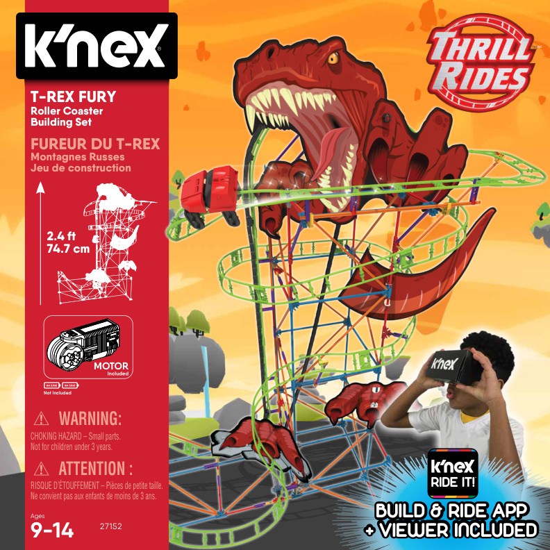 T Rex Fury Roller Coaster 27152 instruction manual
