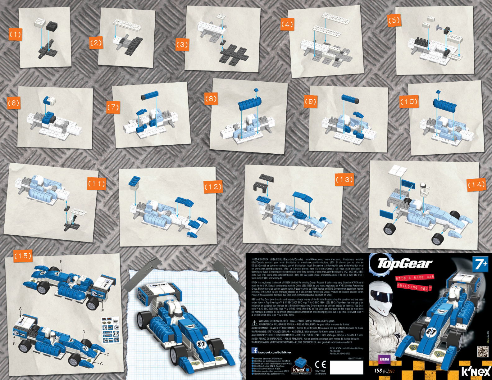 Top Gear Race Car 29027 instruction manual