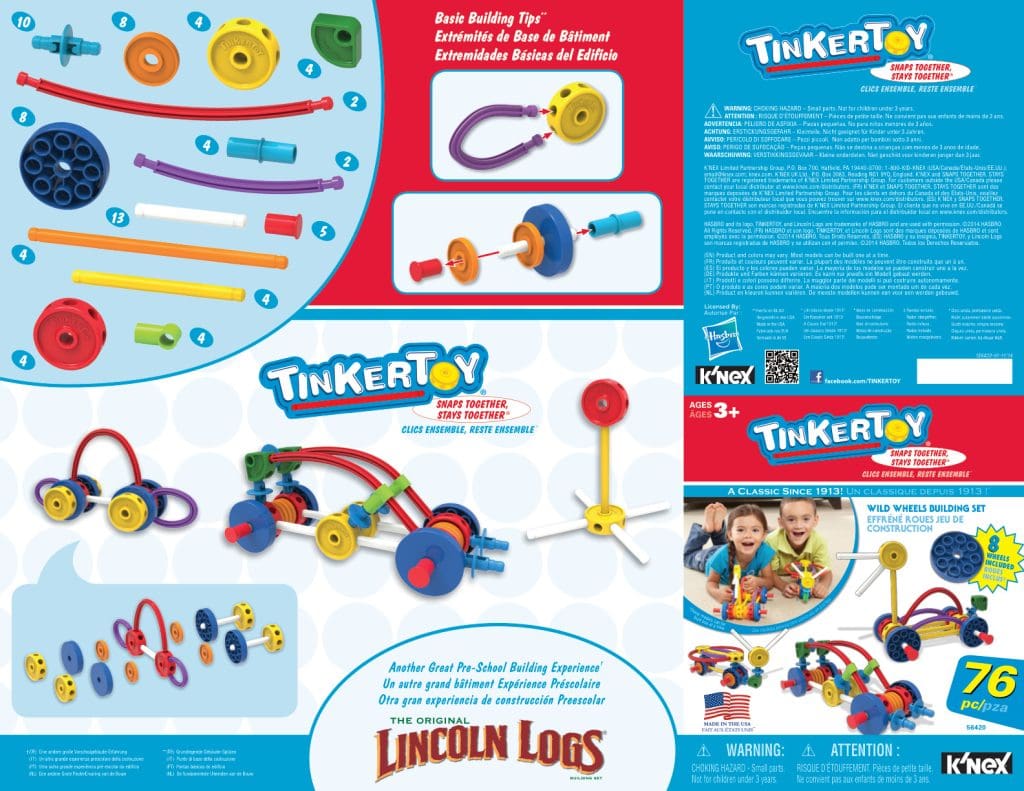 Tinkertoy Wild Wheels 56420