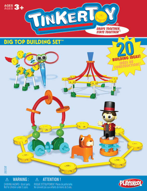 TinkerToy Big Top 56538 instruction manual