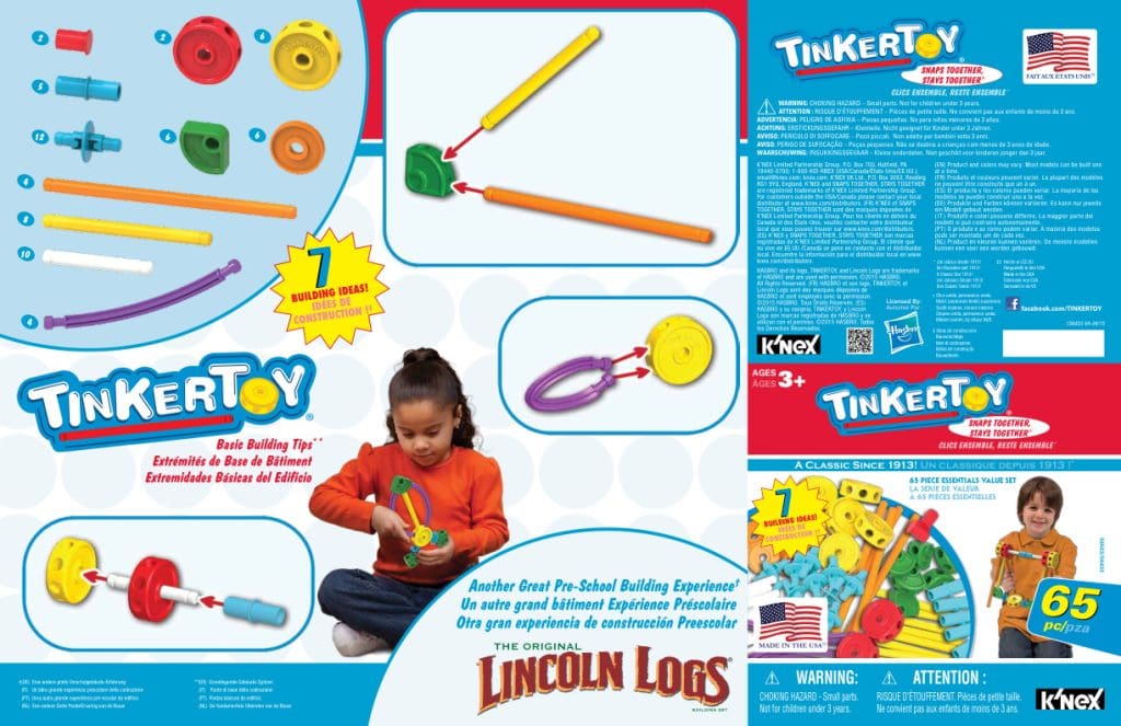 TinkerToy 65 Piece Essentials 56433 56503