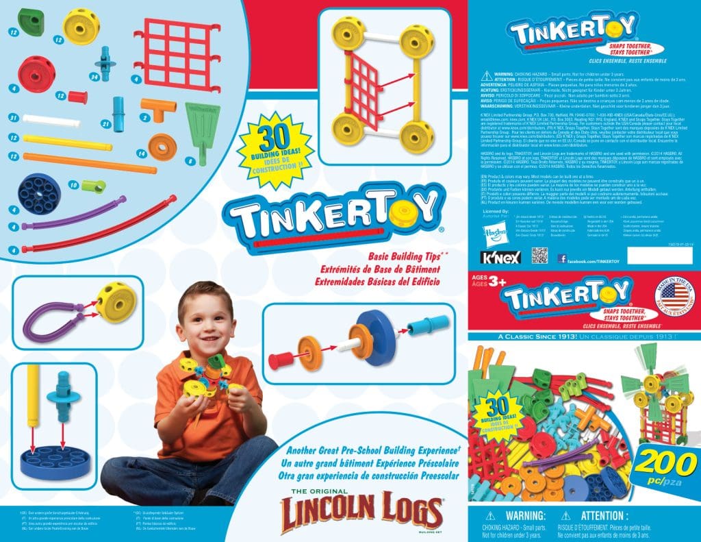 TinkerToy 30 Model Building Set 56578