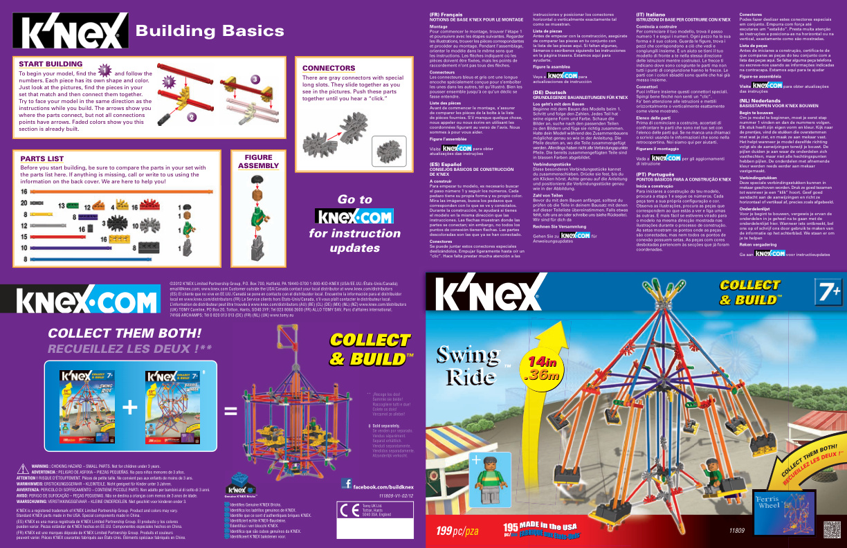 Swing Ride 11809 instruction manual