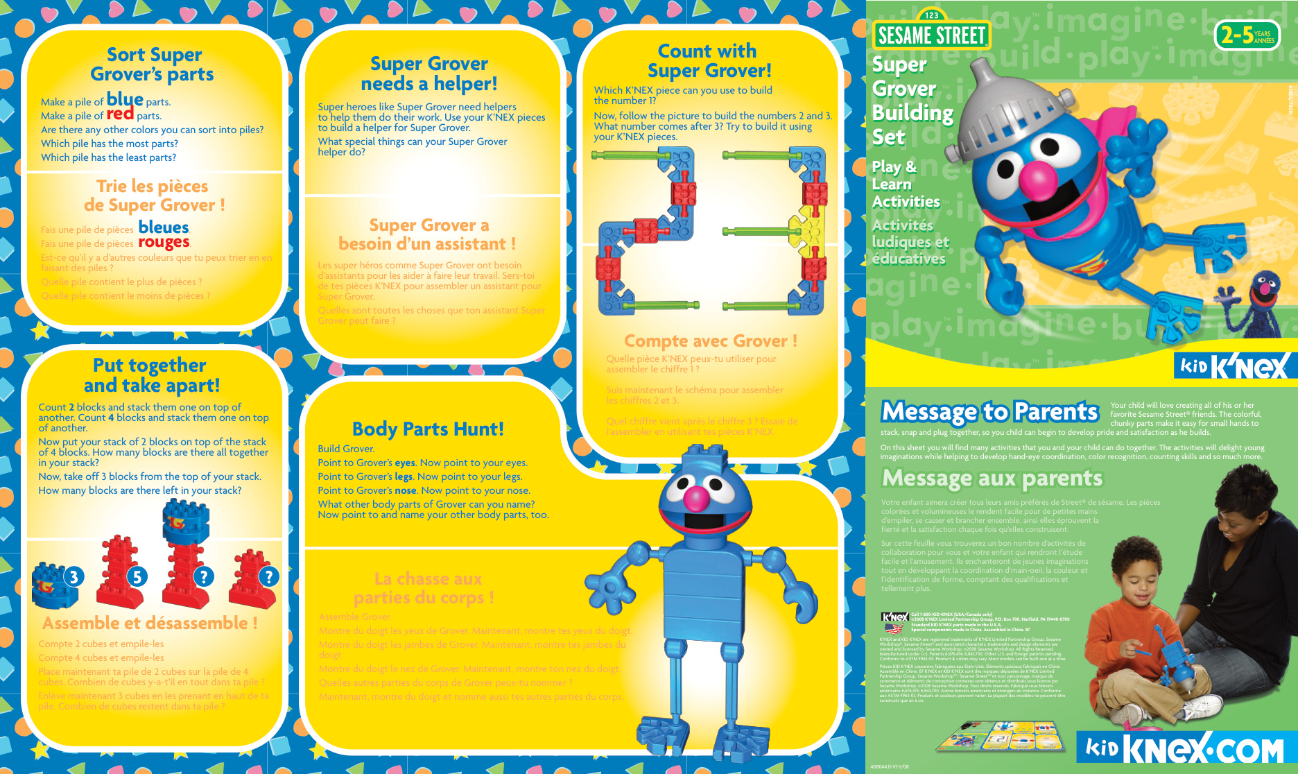 Super Grover 85002 instruction manual