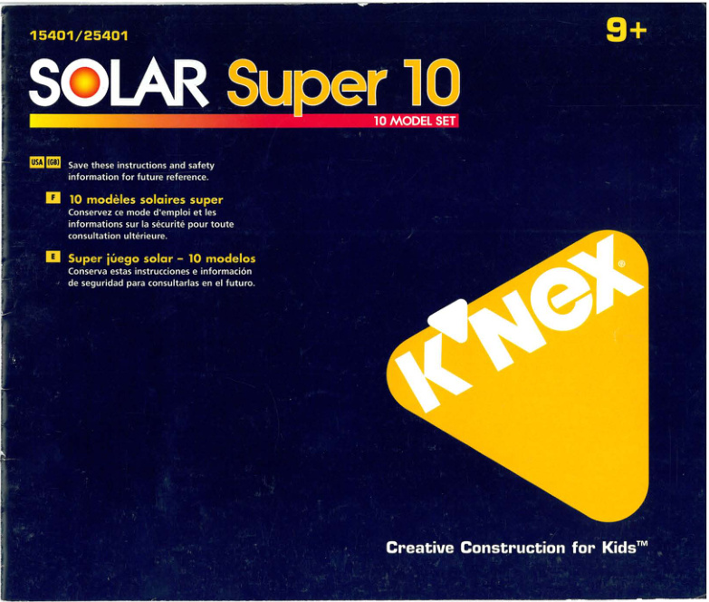 Solar Super 10 15401 instruction manual