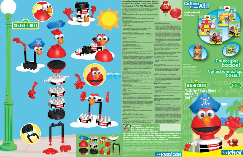 Sesame Street Talking Pirate Elmo Canister 85522