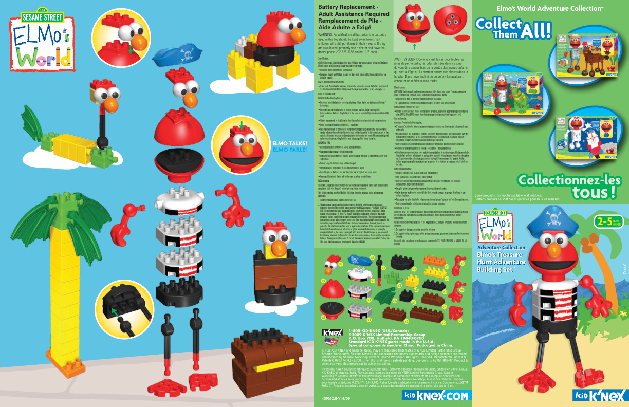 Sesame Street Elmos Treasure Hunt Adventure 85362 instruction manual