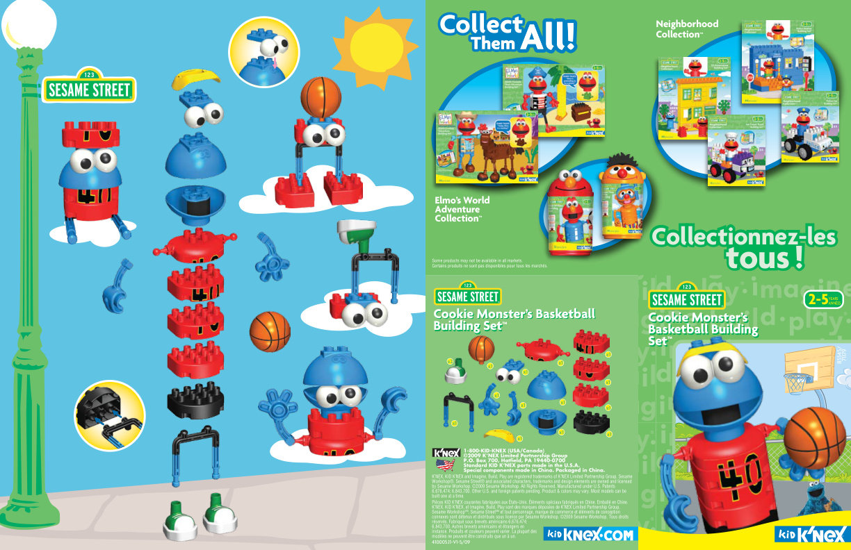 Sesame Street Cookie Monster Basketball 85545 instruction manual