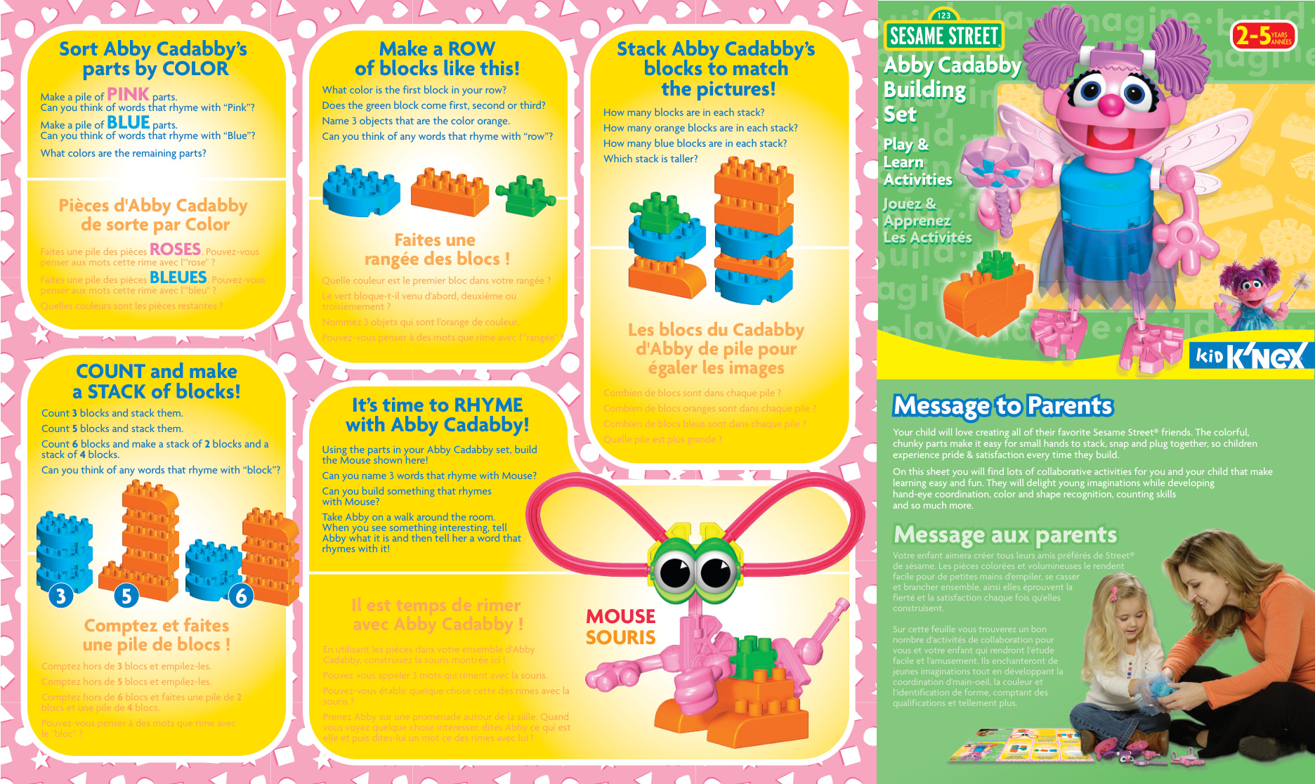 Sesame Street Abby Cadabby 85001 instruction manual