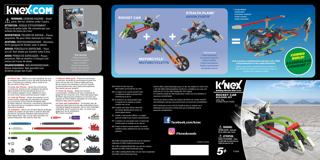 Rocket Car 17006 instruction manual