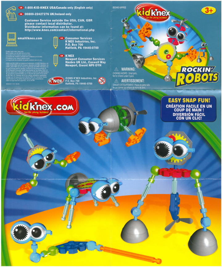 Rockin 27Robots 85040 instruction manual