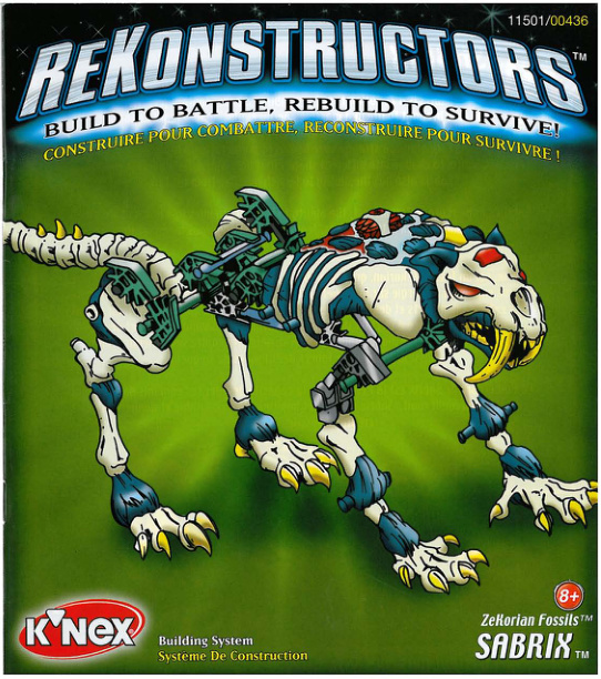 Rekonstructors Sabrix 11501 instruction manual