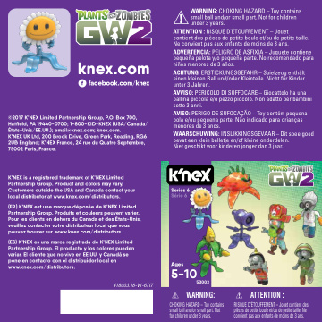 PVZ Mystery Figures Series 6 Power Flower 53003 instruction manual