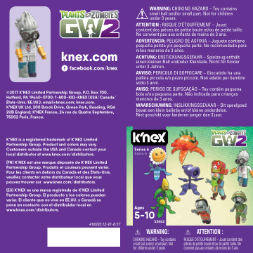 PVZ Mystery Figures Series 6 Scientist 53003 instruction manual