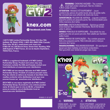 PVZ Mystery Figures Series 6 Sharkbite 53003 instruction manual
