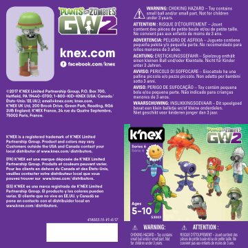 PVZ Mystery Figures Series 6 Soldier 53003 instruction manual