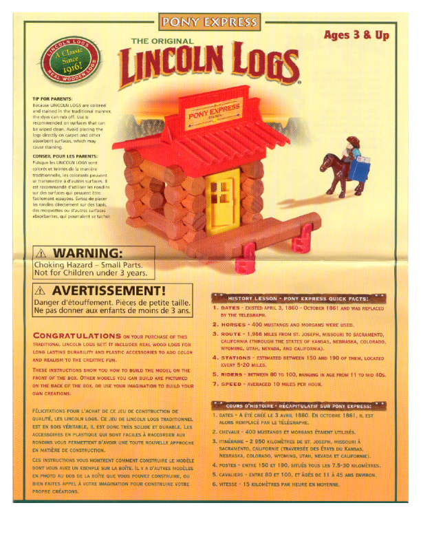 Pony Express 00987 instruction manual