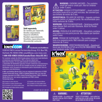 Plants vs Zombies Mystery Fig Pea Shooter 53437 instruction manual