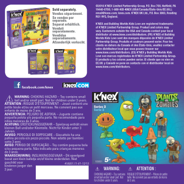 Plants vs Zombies Mystery Figures Series 3 53051 instruction manual