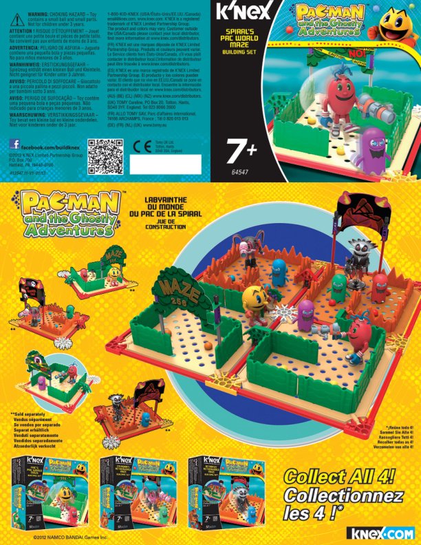 Pacman Spirals Pac World Maze 64547 instruction manual