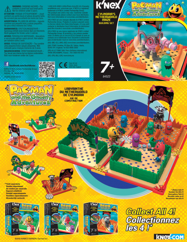 Pacman Cylindrias Netherworld Maze 64523 instruction manual