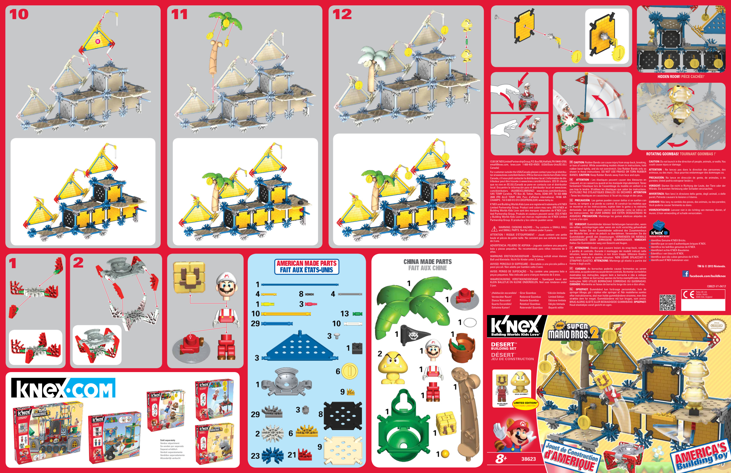 Nintendo Super Mario Desert Building 38623 instruction manual