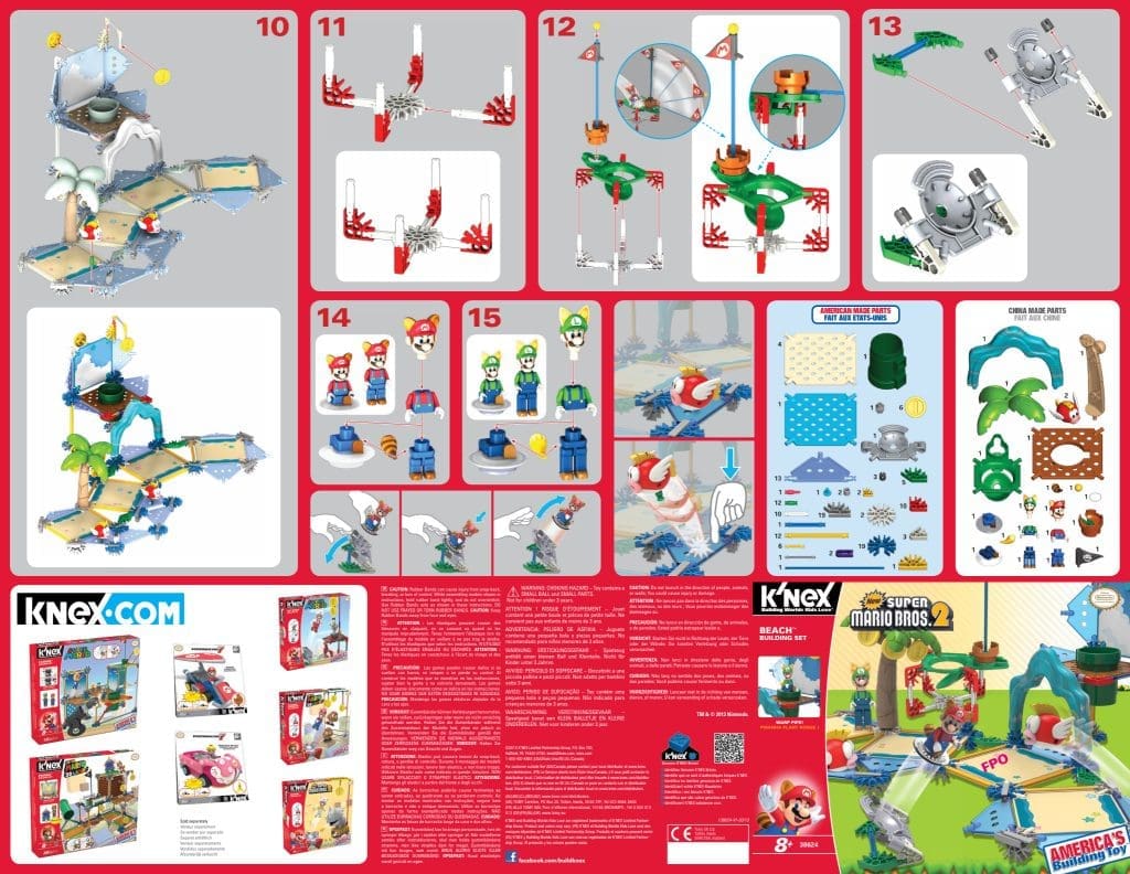 Nintendo Super Mario Beach Building Set 38624