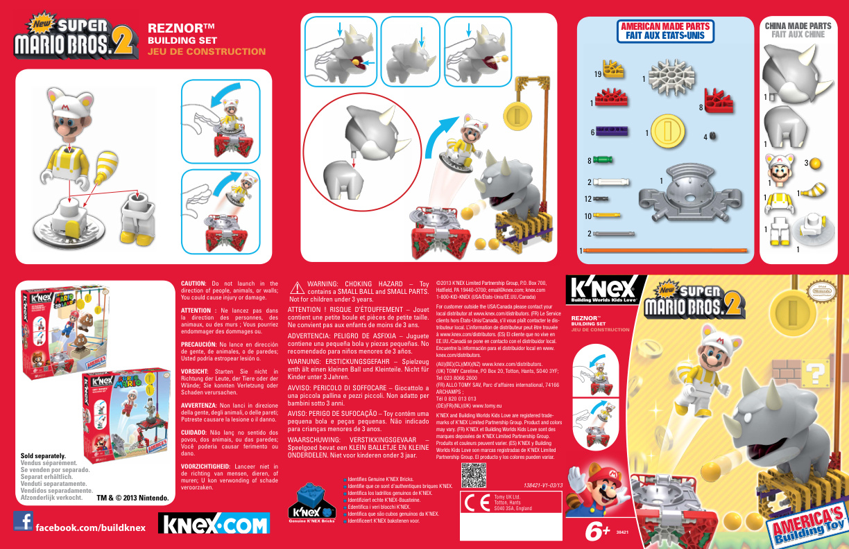 Nintendo Reznor 38421 instruction manual