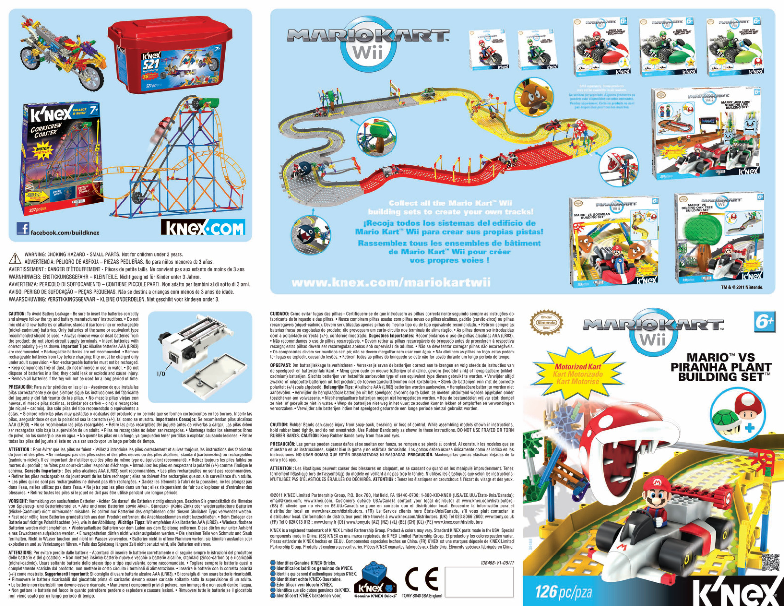 Nintendo Mario vs Piranha Plant 38468 instruction manual