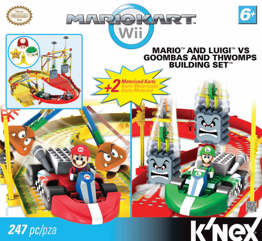 Nintendo Mario Kart Mario and Luigi vs Thwomps Goombas 38495 instruction manual