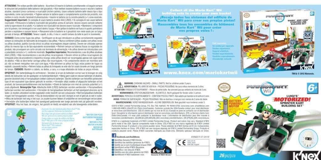 Nintendo Luigi Motorized Sprinter Kart 38063