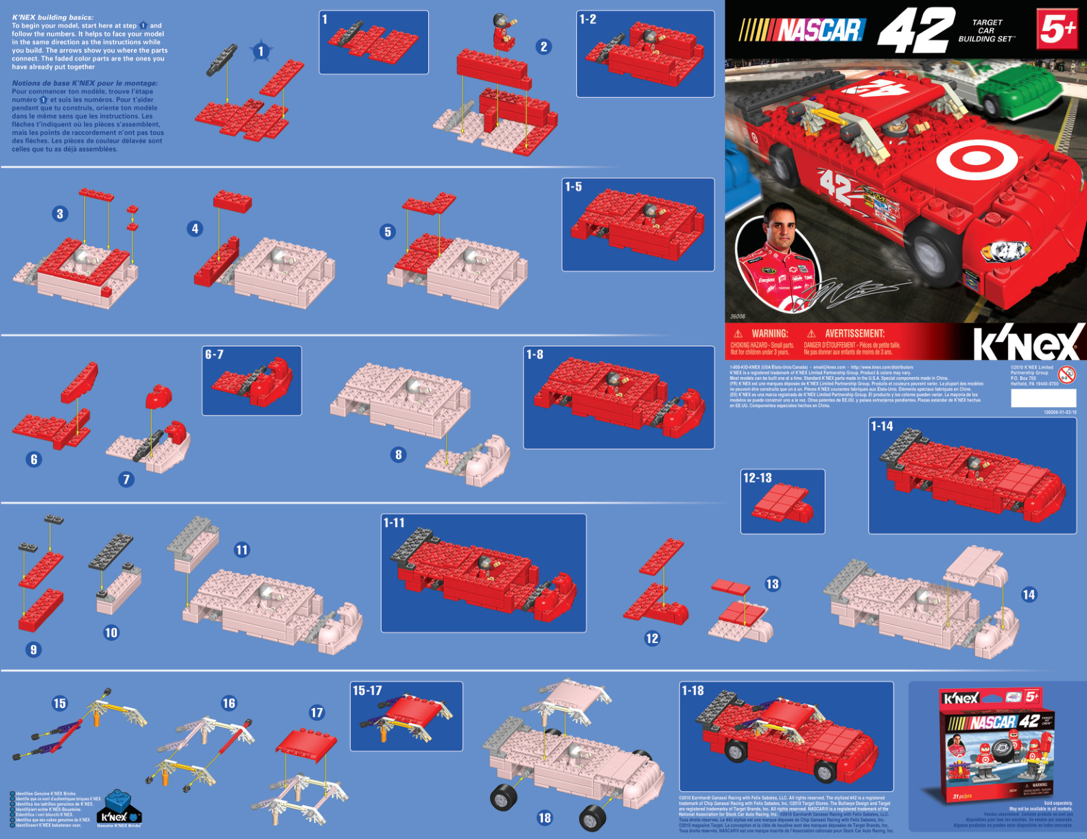 Nascar Target 42 Car 36006 instruction manual
