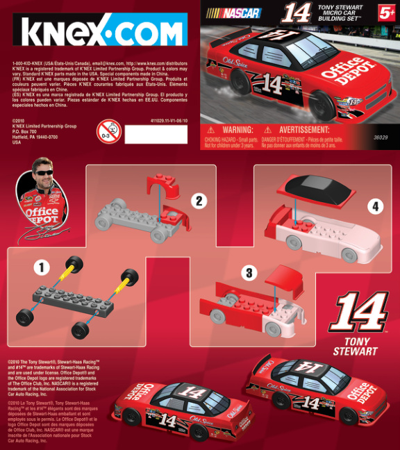 Nascar Stewart 14 Micro 36029 instruction manual
