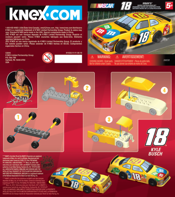 Nascar MM 18 Micro 36030 instruction manual