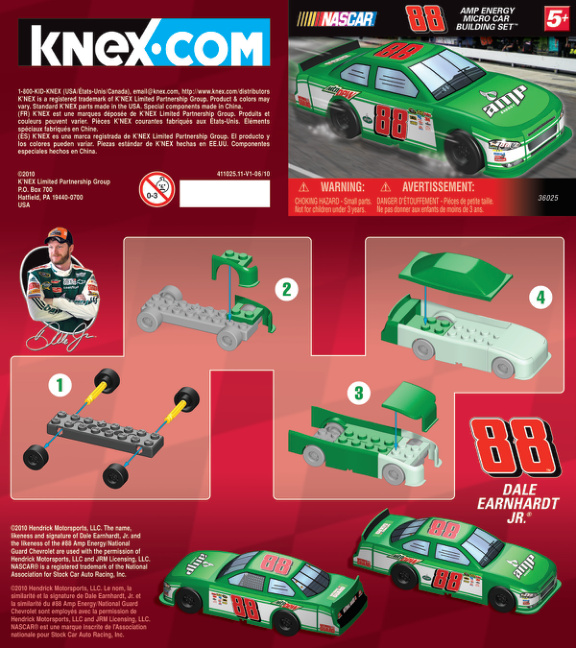 Nascar Amp 88 Micro 36025 instruction manual