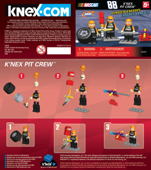 NASCAR 88 KNEX Pit Crew 36069 instruction manual