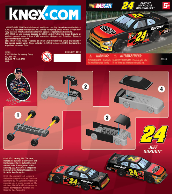 NASCAR 24 DuPont Micro 36026 instruction manual