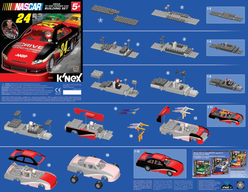 NASCAR 24 Drive to End Hunger Car 36055 instruction manual