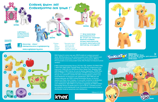 My Little Pony Applejack 28444 instruction manual