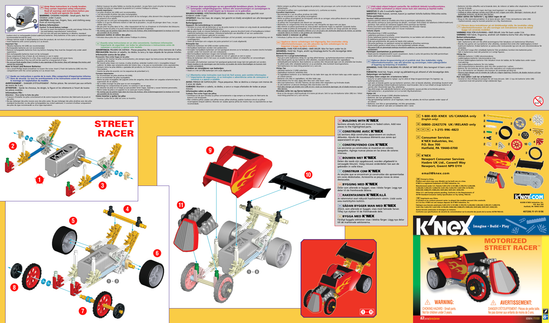 Motorized Street Racer 10904 instruction manual