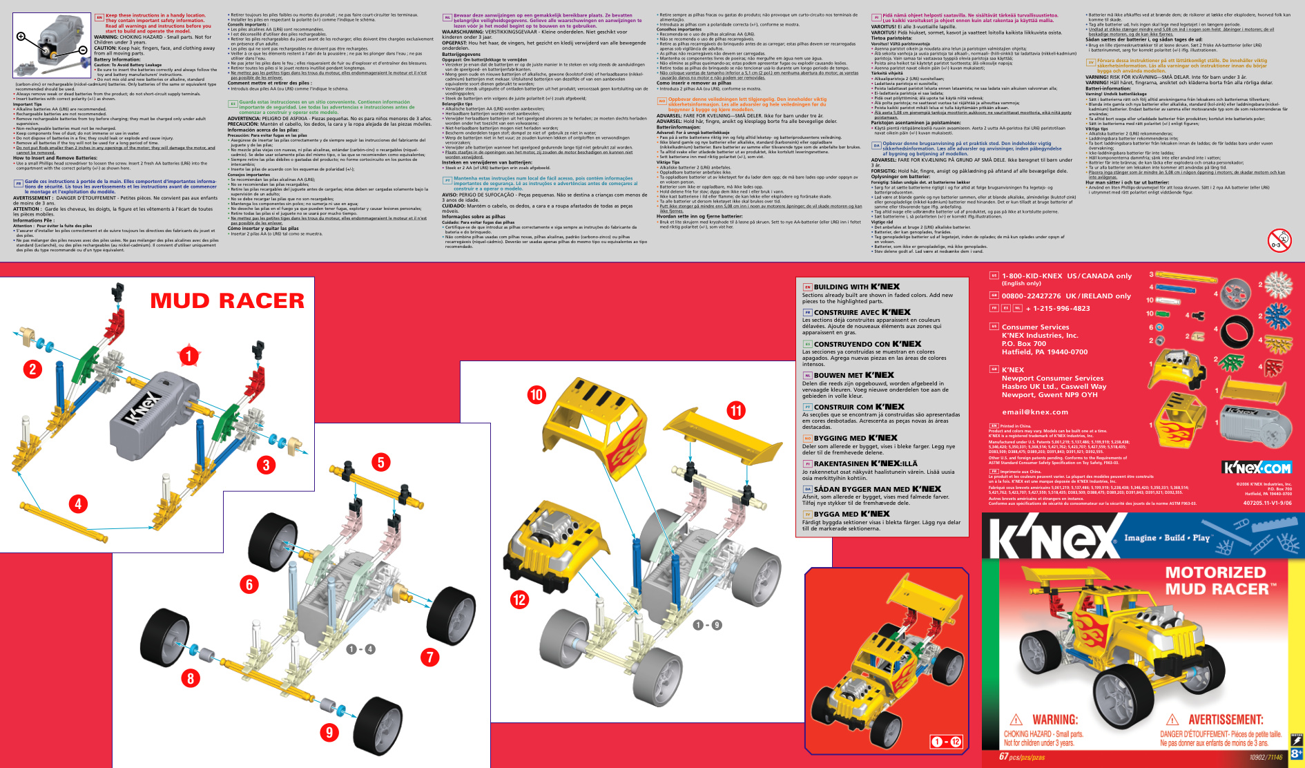 Motorized Mud Racers 10902 instruction manual