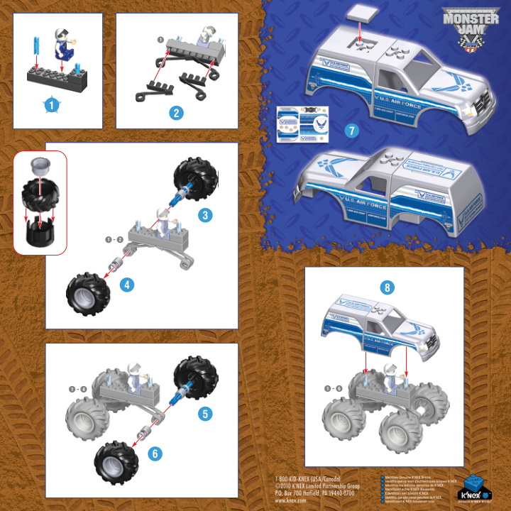 Monster Jam Usaf Afterburner 57008 instruction manual