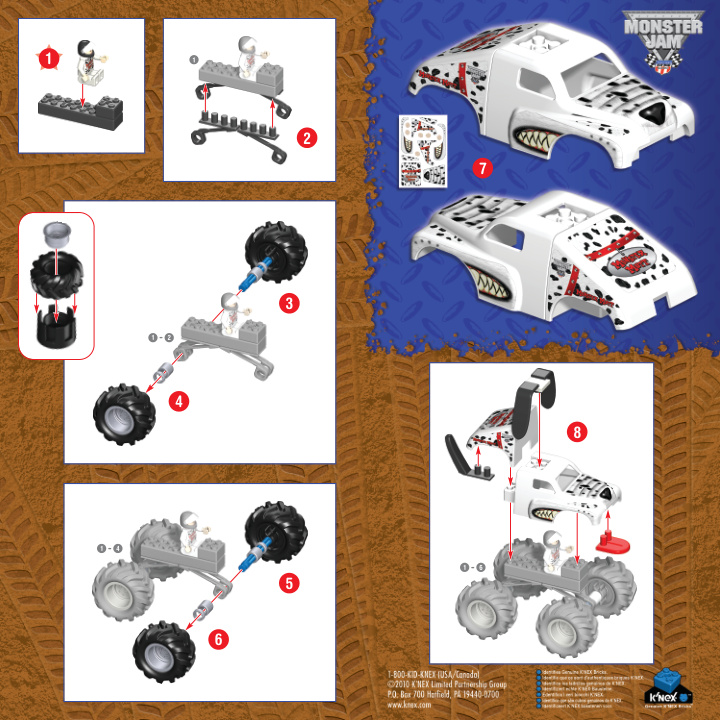 Monster Jam Monster Mutt Dalmation 57014 instruction manual
