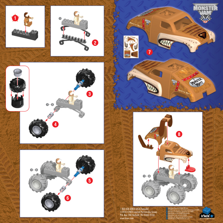 Monster Jam Monster Mutt 57017 instruction manual