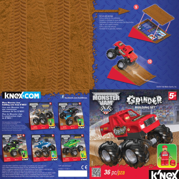 Monster Jam Grinder 57058 instruction manual